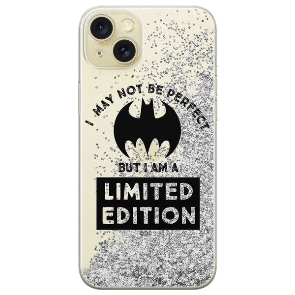 Phone Case Bat Girl 007 DC Liquid Glitter Silver