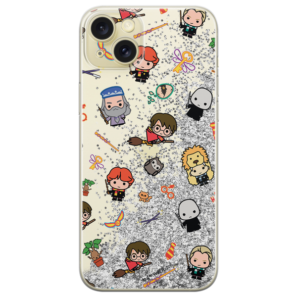 Phone Case Harry Potter 026 Harry Potter Liquid Glitter Silver