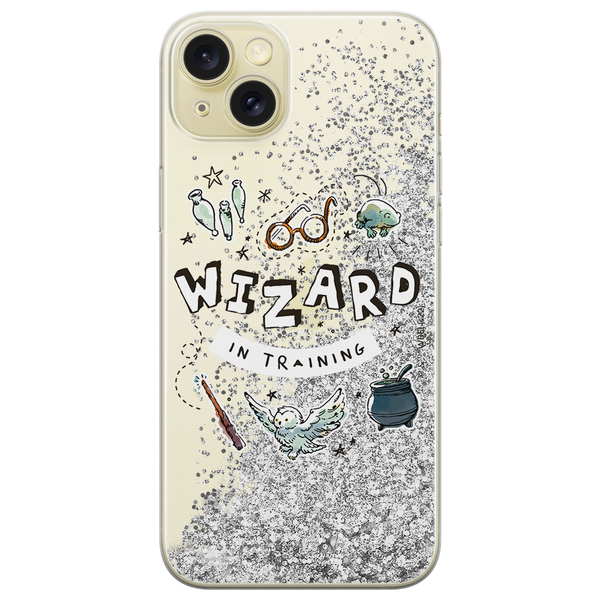 Phone Case Harry Potter 242 Harry Potter Liquid Glitter Silver