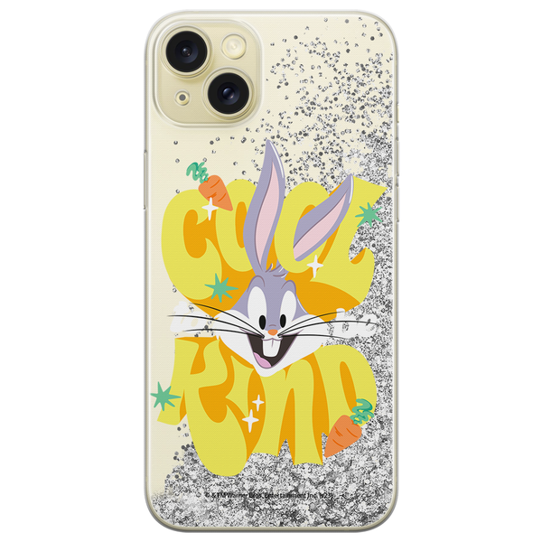 Phone Case Bugs 014 Looney Tunes Liquid Glitter Silver