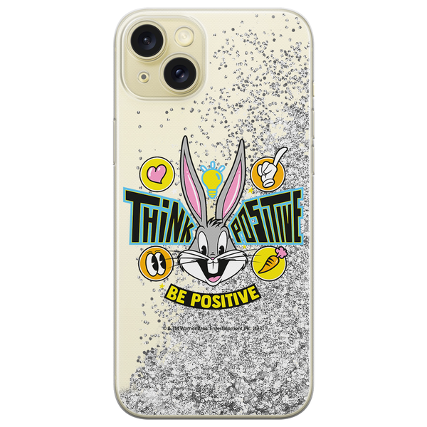 Phone Case Bugs 019 Looney Tunes Liquid Glitter Silver