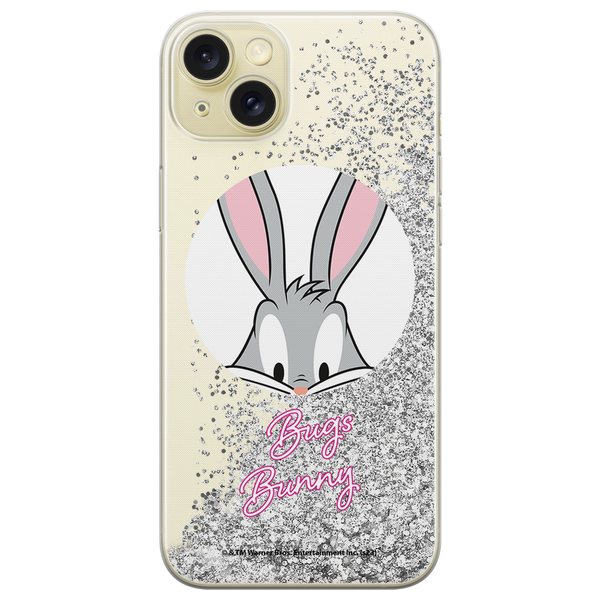 Phone Case Bugs 023 Looney Tunes Liquid Glitter Silver