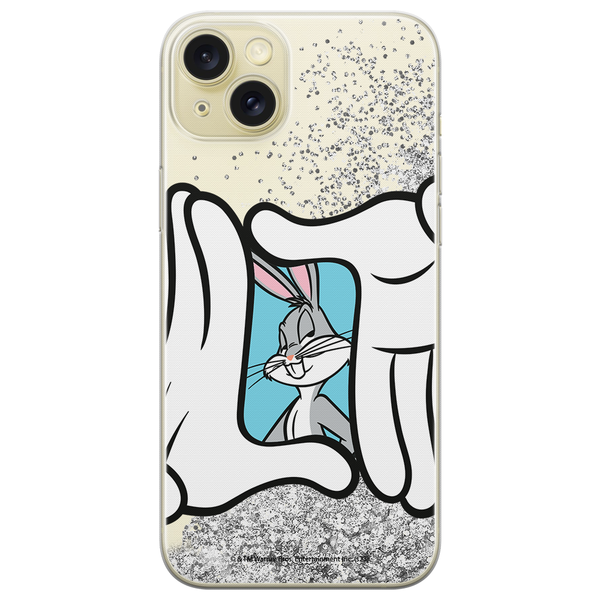 Phone Case Bugs 025 Looney Tunes Liquid Glitter Silver