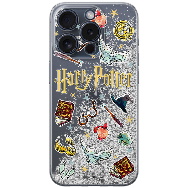 Phone Case Harry Potter 226 Harry Potter Liquid Glitter Silver