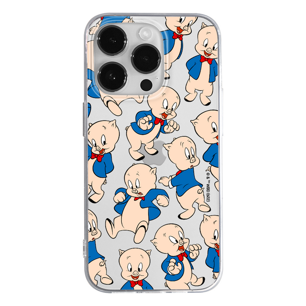 Phone Case Porky Pig 001 Looney Tunes Partial Print Transparent