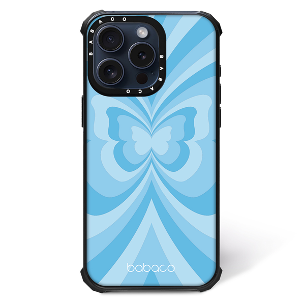 Phone Case Shockproof Magsafe Butterflies 001 Babaco Full Print Blue