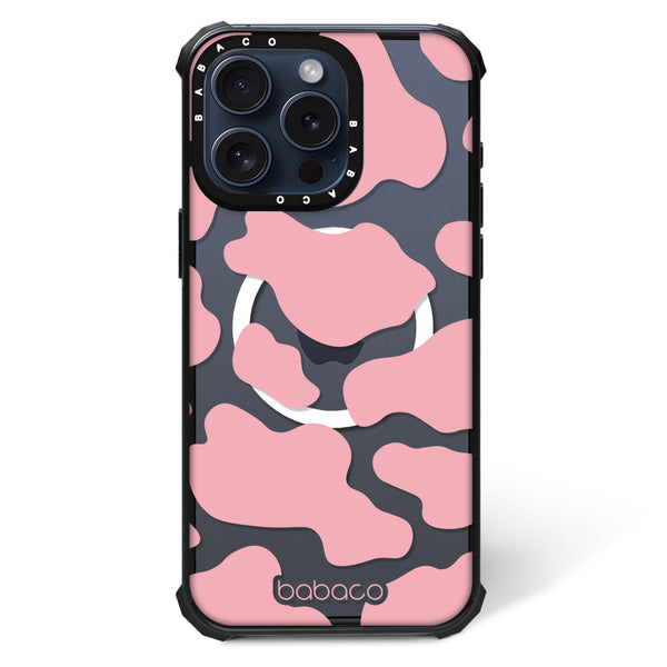 Phone Case Shockproof Magsafe Butterflies 001 Babaco Partial Print Pink