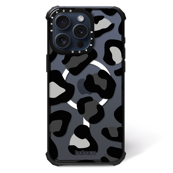 Phone case Shockproof Magsafe Animals 008 Babaco Partial Print Black