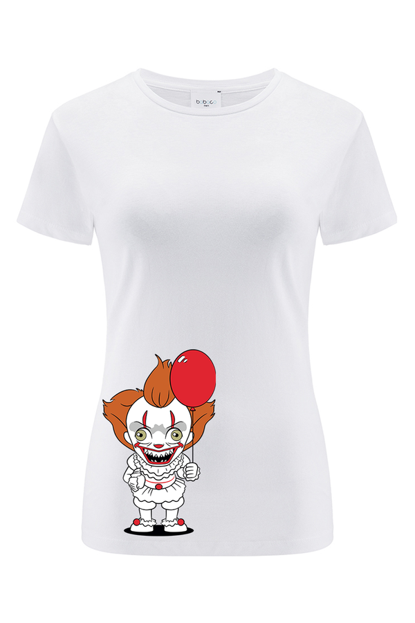 Women's T-shirt It 007 Horror White