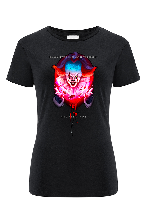 Women's T-shirt It 020 Horror Black