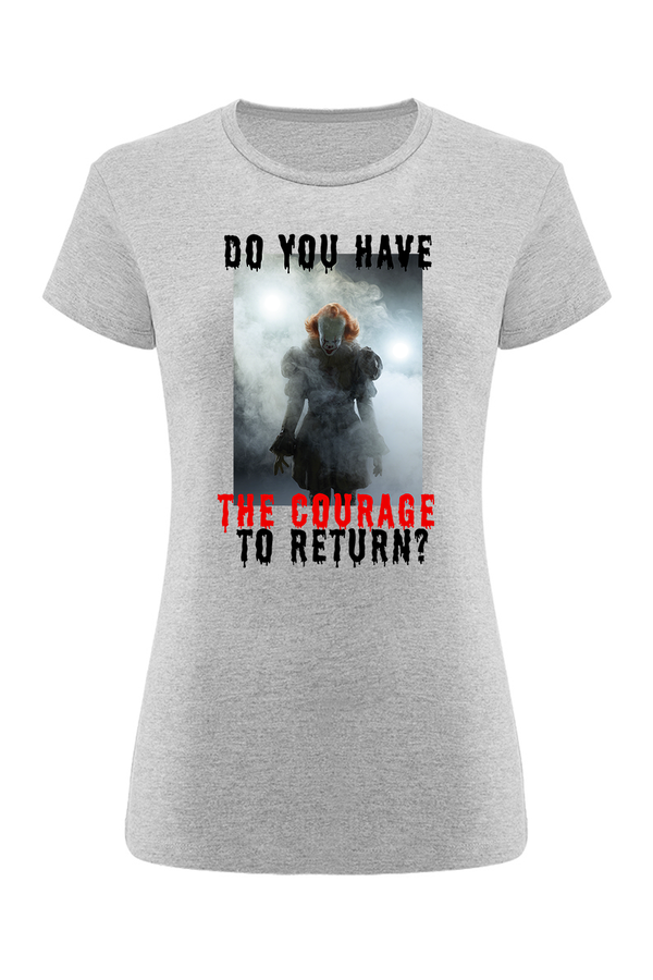 Women's T-shirt It 025 Horror Gray