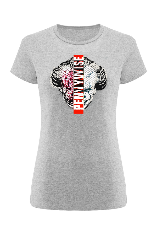 Women's T-shirt It 030 Horror Gray