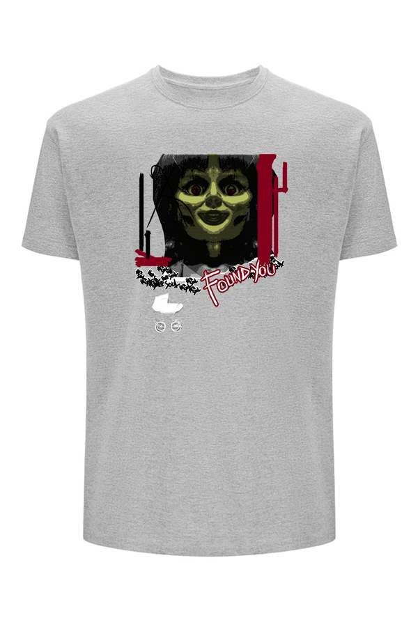 Men's T-shirt Annabelle 001 Horror Dark gray