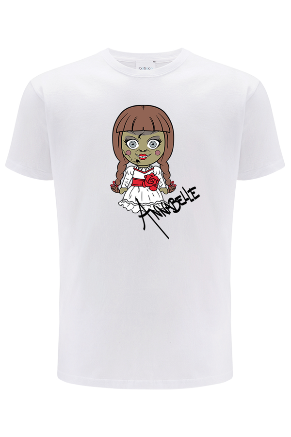 Men's T-shirt Annabelle 003 Horror White