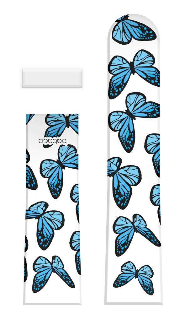 Watch Band Butterflies 002 Babaco Blue