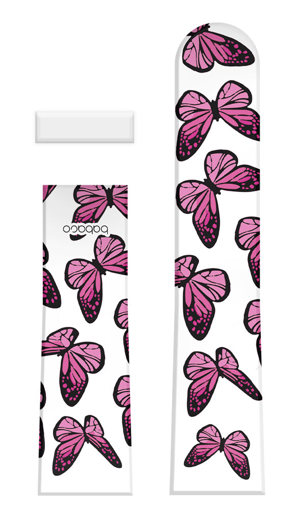 Watch Band Butterflies 002 Babaco Pink