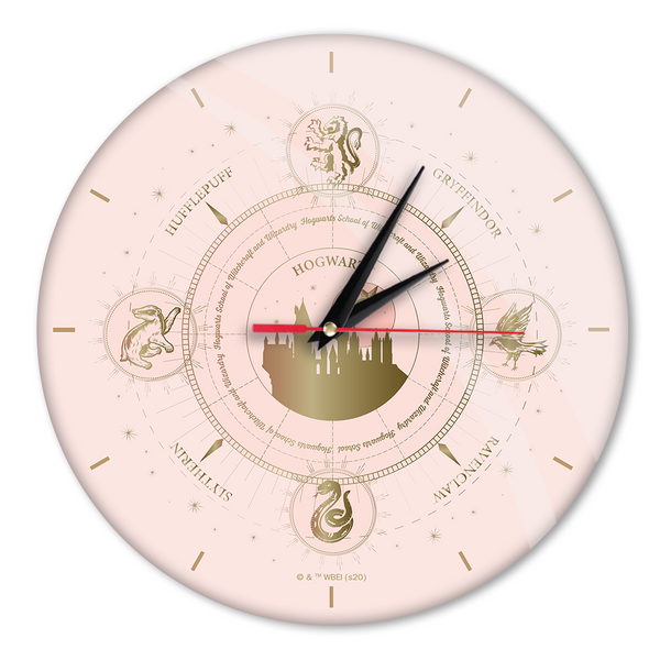 Wall Clock Glossy Harry Potter 008 Harry Potter Pink