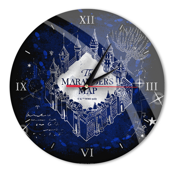 Wall Clock Glossy Harry Potter 073 Harry Potter Blue