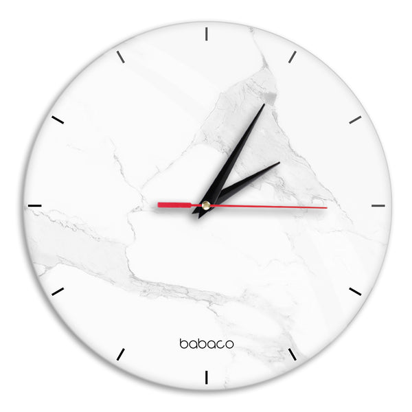 Wall Clock Glossy Abstract 007 Babaco Multicoloured