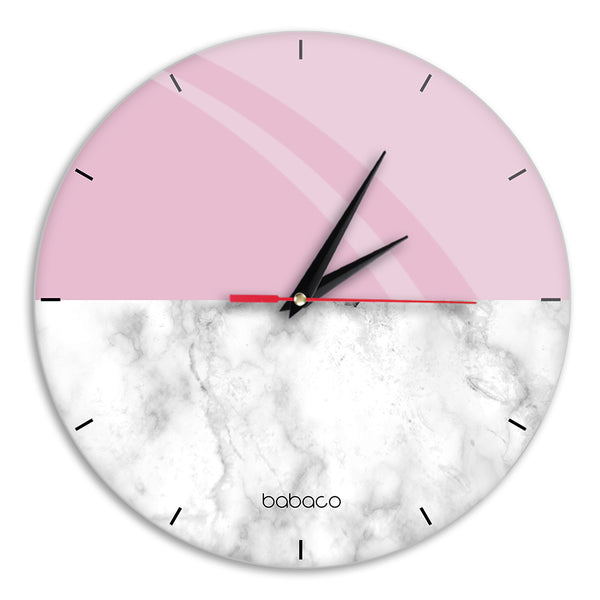 Wall Clock Glossy Abstract 037 Babaco Multicoloured