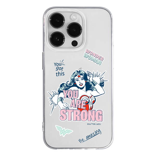 Phone Case Wonder Woman 025 DC Partial Print Transparent