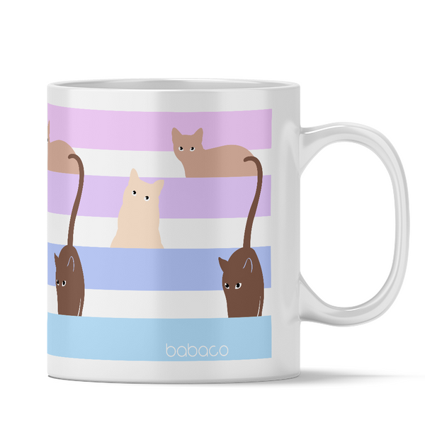 Mug Cats 014 Babaco White