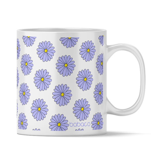 Mug Flowers 061  Babaco White