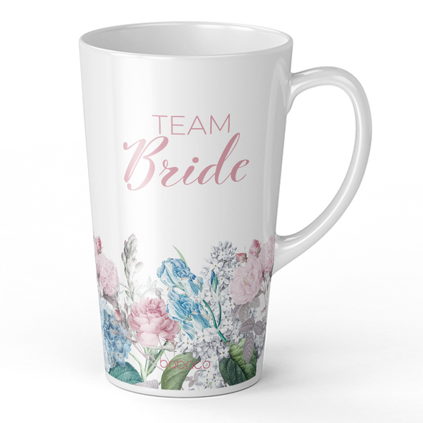 Latte Mug Team Bride 004 Wedding Babaco White