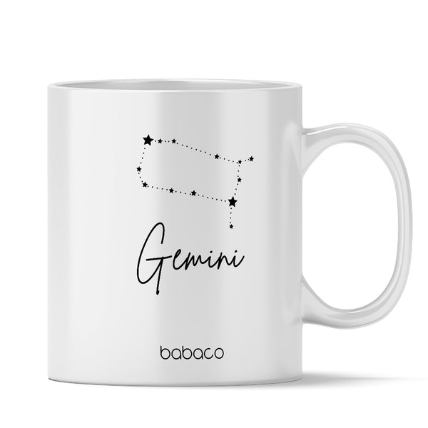 Mug Zodiac Constellation 015  Babaco White